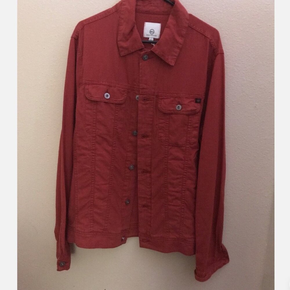 Adriano Goldschmeid Men’s Dart Jacket Large Linen Trucker jacket *New*